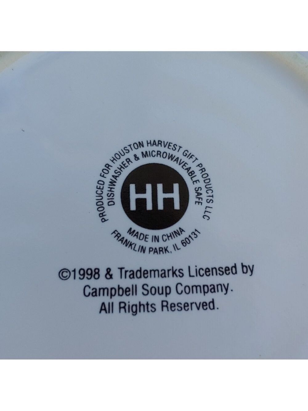 Campbell's 1998 Vintage White and Red Ceramic Soup Bowl with Lid - Picture 10 of 16
